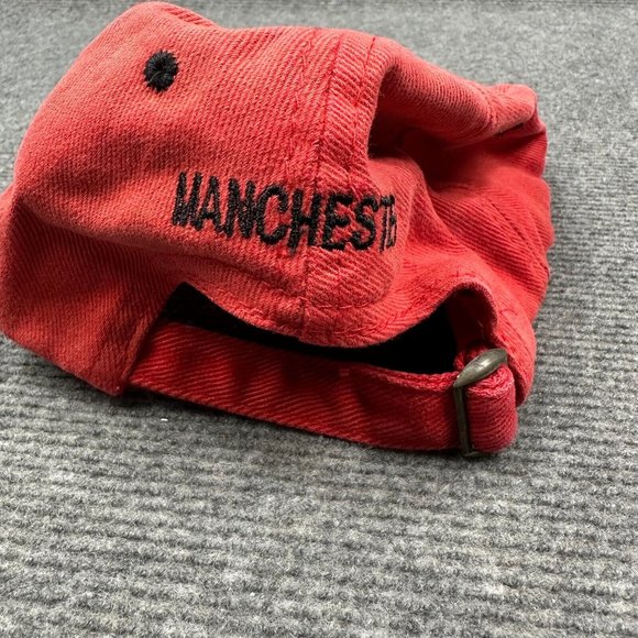 Manchester United Hat Cap One Size Adjustable Red Black Soccer Football Sport - Picture 6 of 7
